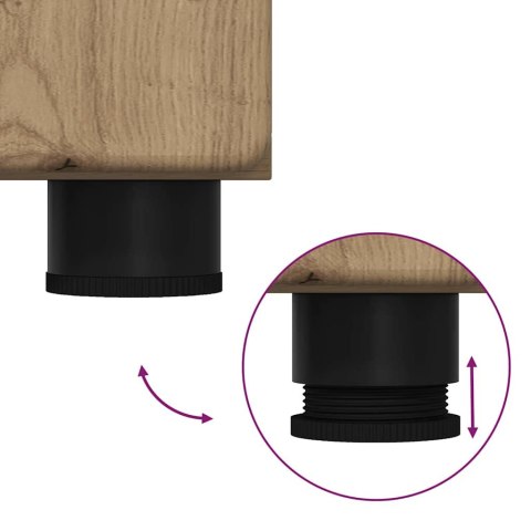 ZESTAW MEBLI ŁAZIENKOWYCH Z PÓŁKĄ TULUM DĄB RZEMIEŚLNICZY