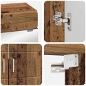 ZESTAW MEBLI ŁAZIENKOWYCH Z PÓŁKĄ Z DRZWIAMI TULUM STARE DREWNO