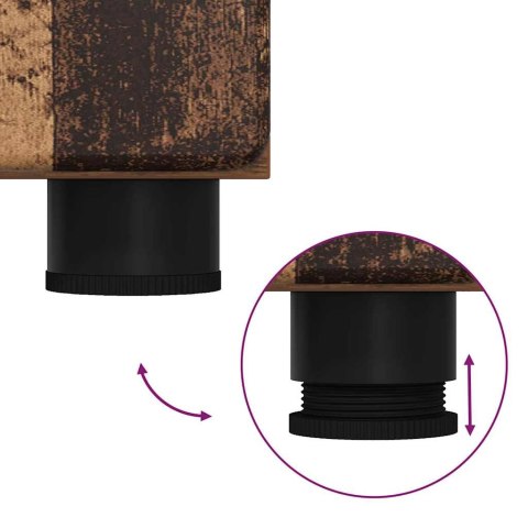 ZESTAW MEBLI ŁAZIENKOWYCH Z SZUFLADĄ Z PÓŁKĄ TULUM STARE DREWNO