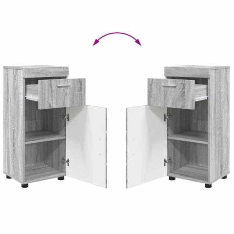 ZESTAW MEBLI ŁAZIENKOWYCH Z SZUFLADĄ Z PÓŁKĄ TULUM SZARY SONOMA