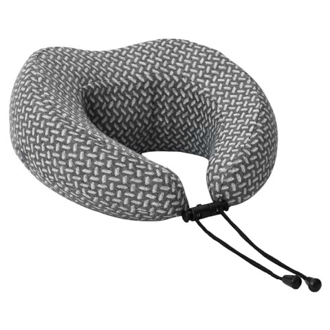 PODUSZKA Z PODUSZKĄ Z REGULACJĄ SZARY 30X28X14CM POLIESTER