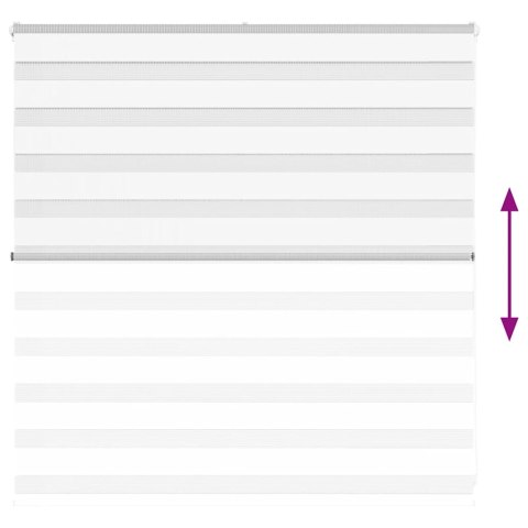 ROLETA ZEBRA BIAŁA SZEROKOŚĆ TKANINY 145,9CM POLIESTER