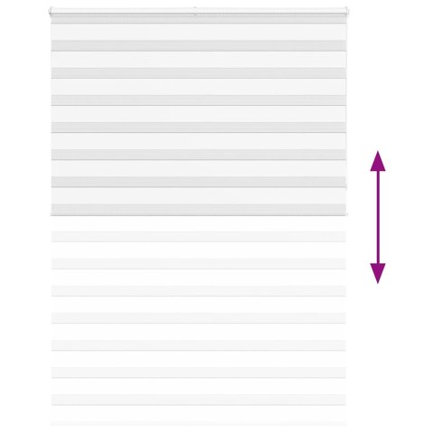 ROLETA ZEBRA BIAŁA SZEROKOŚĆ TKANINY 155,9CM POLIESTER