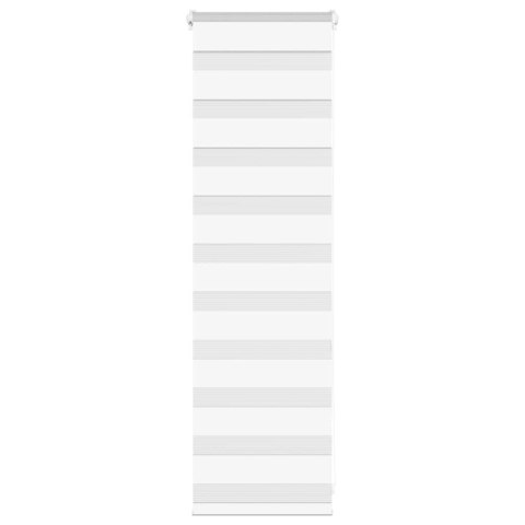 ROLETA ZEBRA BIAŁA SZEROKOŚĆ TKANINY 40,9CM POLIESTER