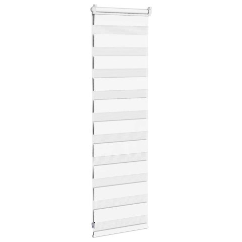 ROLETA ZEBRA BIAŁA SZEROKOŚĆ TKANINY 40,9CM POLIESTER