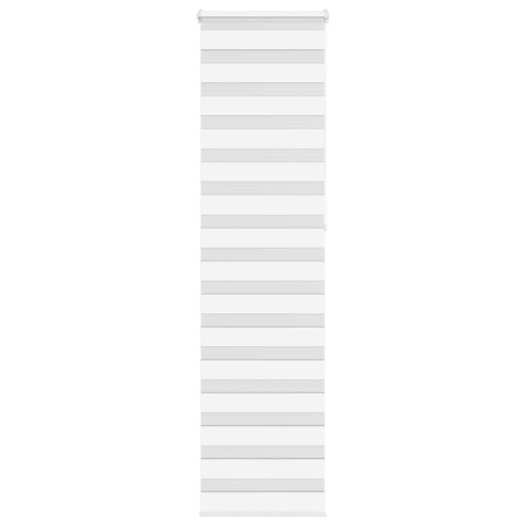 ROLETA ZEBRA BIAŁA SZEROKOŚĆ TKANINY 55,9CM POLIESTER