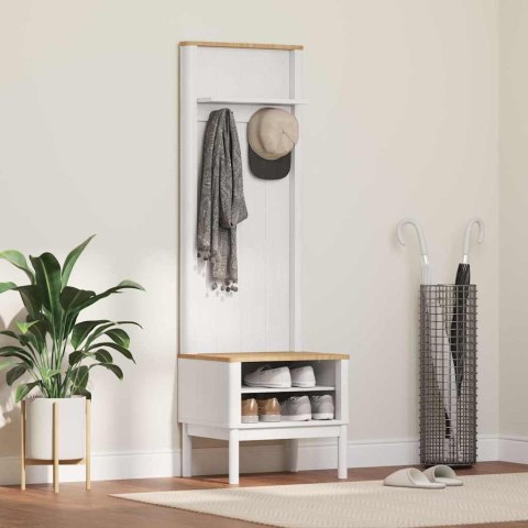 SZAFKA DO KORYTARZA Z PÓŁKĄ FLORO BIAŁY 50X40X158CM