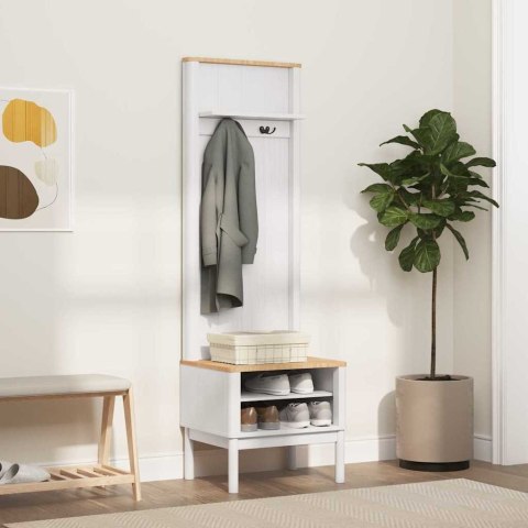 SZAFKA DO KORYTARZA Z PÓŁKĄ FLORO BIAŁY 50X40X158CM