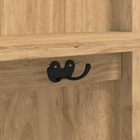 SZAFKA DO KORYTARZA Z PÓŁKĄ FLORO WOSKOWY BRĄZ 50X40X158CM