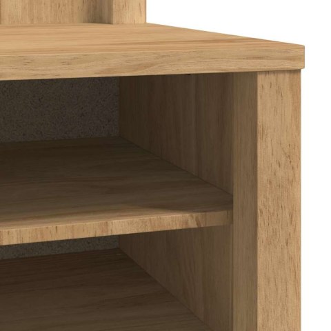 SZAFKA DO KORYTARZA Z PÓŁKĄ FLORO WOSKOWY BRĄZ 50X40X158CM