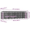 KOJEC DLA PSA ZADASZONY STALOWY 16,59M² ZAMKNIĘCIE