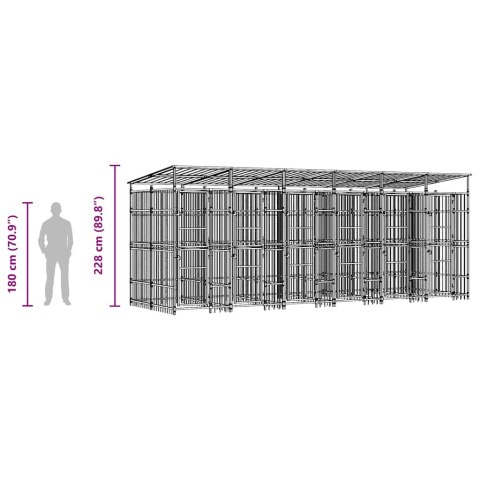 KOJEC DLA PSA ZAGRODA WYBIEG KLATKA Z DACHEM 11,06M²