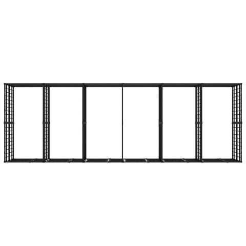 KOJEC ZEWNĘTRZNY DLA PSA STALOWY 11,06M²