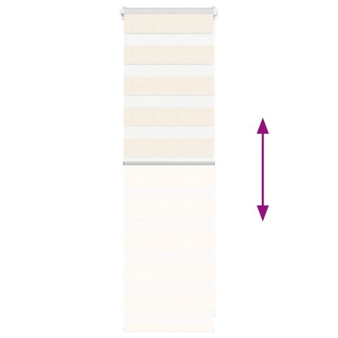 ROLETA ZEBRA 50X100CM SZEROKOŚĆ TKANINY 45,9CM POLIESTER