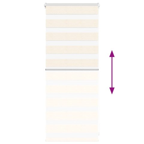 ROLETA ZEBRA 65X100CM SZEROKOŚĆ TKANINY 60,9CM POLIESTER