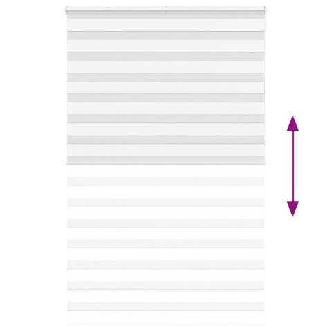 ROLETA ZEBRA BIAŁA SZEROKOŚĆ TKANINY 145,9CM POLIESTER