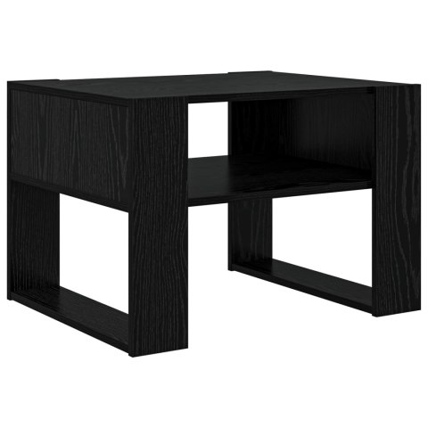 STOLIK KAWOWY Z PRZECHOWYWANIEM CZARNY DĄB 66X53X45CM