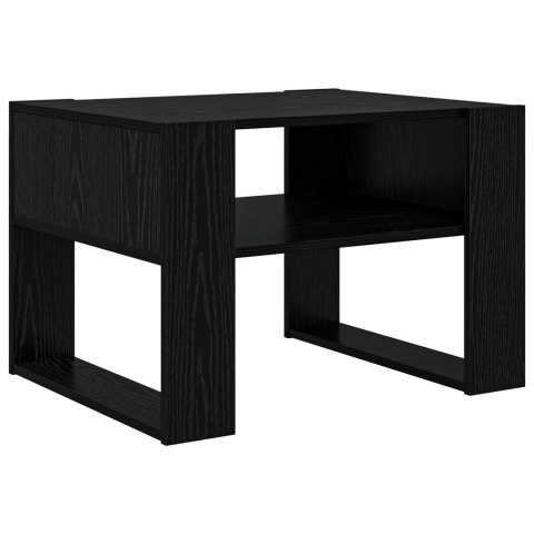 STOLIK KAWOWY Z PRZECHOWYWANIEM CZARNY DĄB 66X53X45CM