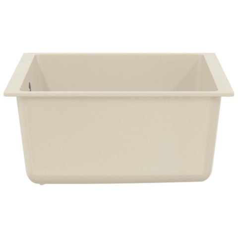 ZLEW BEŻOWY 430X460MM 80% KWARC I 20% ŻYWICA