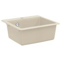 ZLEW BEŻOWY 470X440MM GRANIT