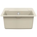 ZLEW BEŻOWY 560X460MM 80% KWARC I 20% ŻYWICA