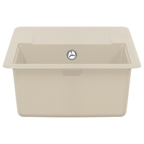 ZLEW BEŻOWY 670X460MM 80% KWARC I 20% ŻYWICA