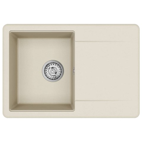 ZLEW BEŻOWY 670X460MM 80% KWARC I 20% ŻYWICA