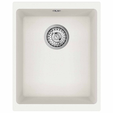 ZLEW BIAŁY 370X460MM 80% KWARC I 20% ŻYWICA