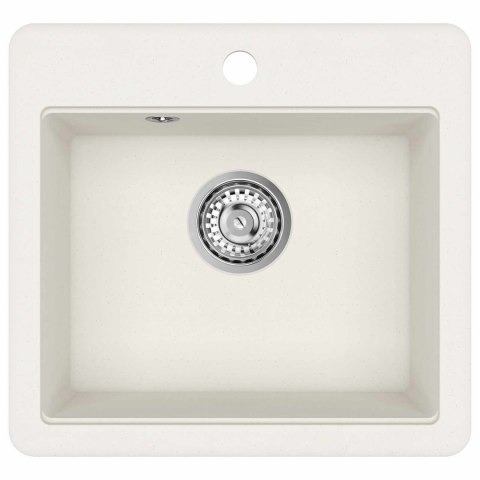 ZLEW BIAŁY 470X440MM GRANIT