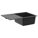ZLEW CZARNY 670X460MM GRANIT