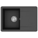 ZLEW CZARNY 670X460MM GRANIT