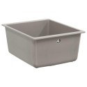 ZLEW SZARY 370X460MM 80% KWARC I 20% ŻYWICA