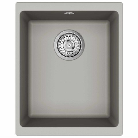 ZLEW SZARY 370X460MM 80% KWARC I 20% ŻYWICA