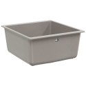 ZLEW SZARY 430X460MM 80% KWARC I 20% ŻYWICA