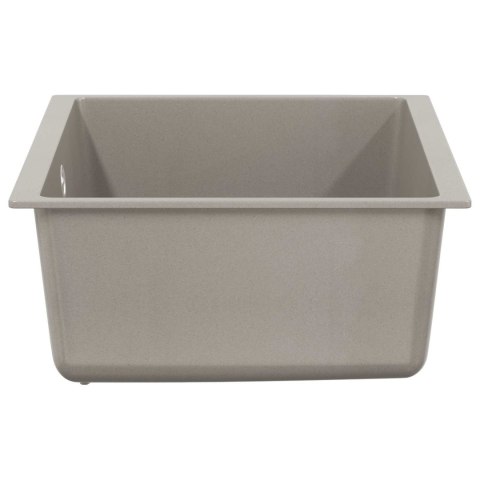 ZLEW SZARY 530X460MM 80% KWARC I 20% ŻYWICA