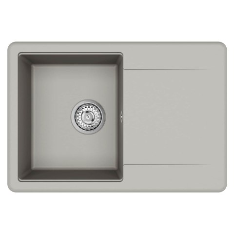 ZLEW SZARY 670X460MM 80% KWARC I 20% ŻYWICA