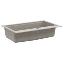 ZLEW SZARY 795X505MM 80% KWARCU I 20% ŻYWICY