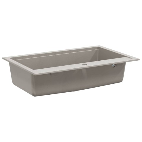 ZLEW SZARY 795X505MM 80% KWARCU I 20% ŻYWICY