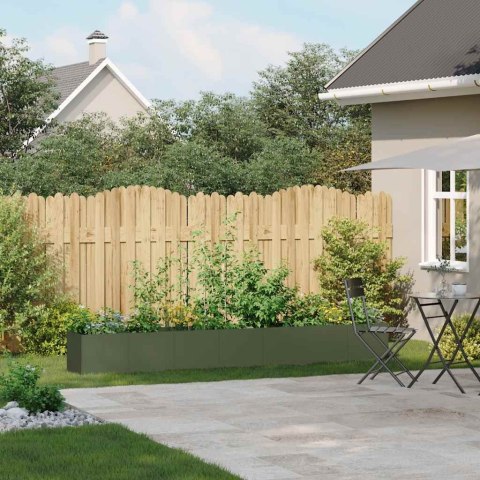 DONICA OGRODOWA OLIWKOWA 280X40X40CM STAL WALCOWANA NA ZIMNO