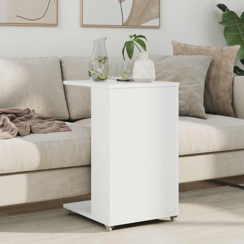 STOLIK BOCZNY BIAŁY 40X35X60CM