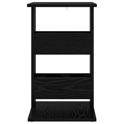 STOLIK BOCZNY CZARNY DĄB 40X35X60,5CM