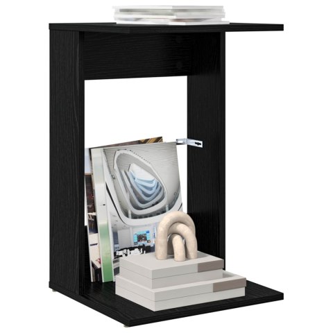 STOLIK BOCZNY CZARNY DĄB 40X38X62,5CM