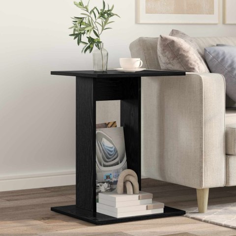 STOLIK BOCZNY CZARNY DĄB 45X40X62,5CM