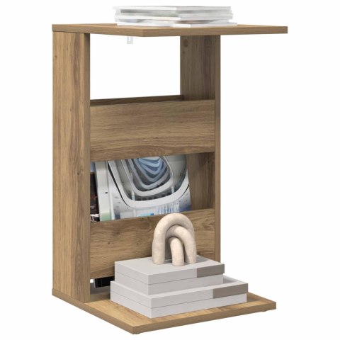 STOLIK BOCZNY DĄB RZEMIEŚLNICZY 40X35X60,5CM