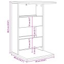 STOLIK BOCZNY STARE DREWNO 40X35X60,5CM