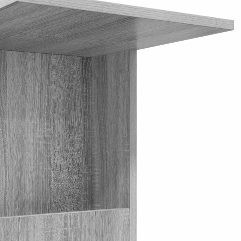 STOLIK BOCZNY Z KOŁEM SZARY SONOMA 40X35X60CM