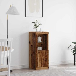 KOMODA LED BRĄZOWY 41X37X100CM