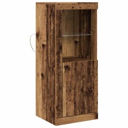 KOMODA LED BRĄZOWY 41X37X100CM