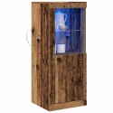KOMODA LED BRĄZOWY 41X37X100CM