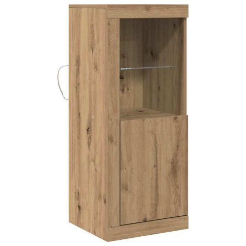 KOMODA LED BRĄZOWY 41X37X100CM